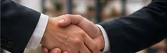 Handshake after a business negotiation